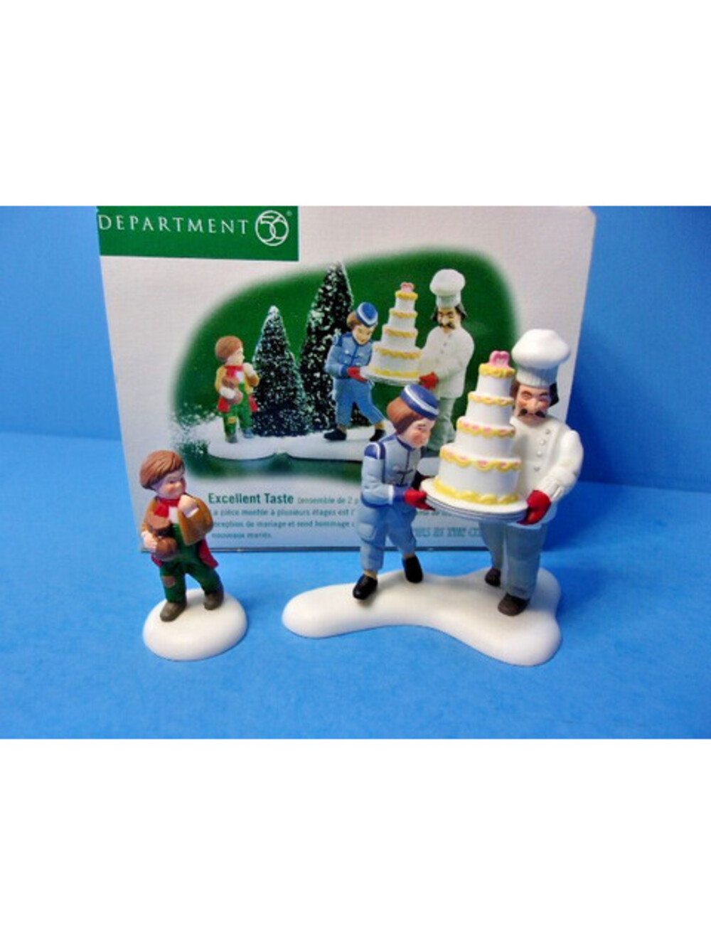 Department 56 Excellent Taste Christmas Village Figurine Set